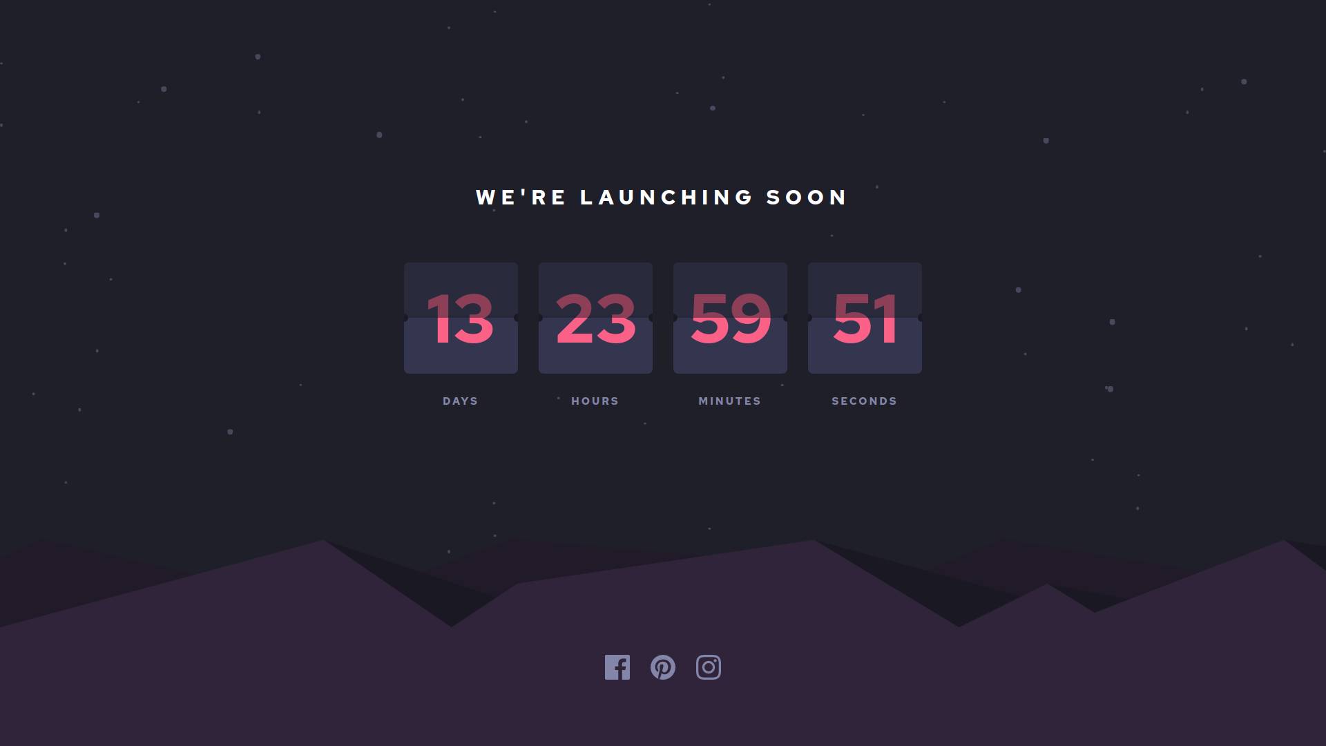 Launch countdown timer