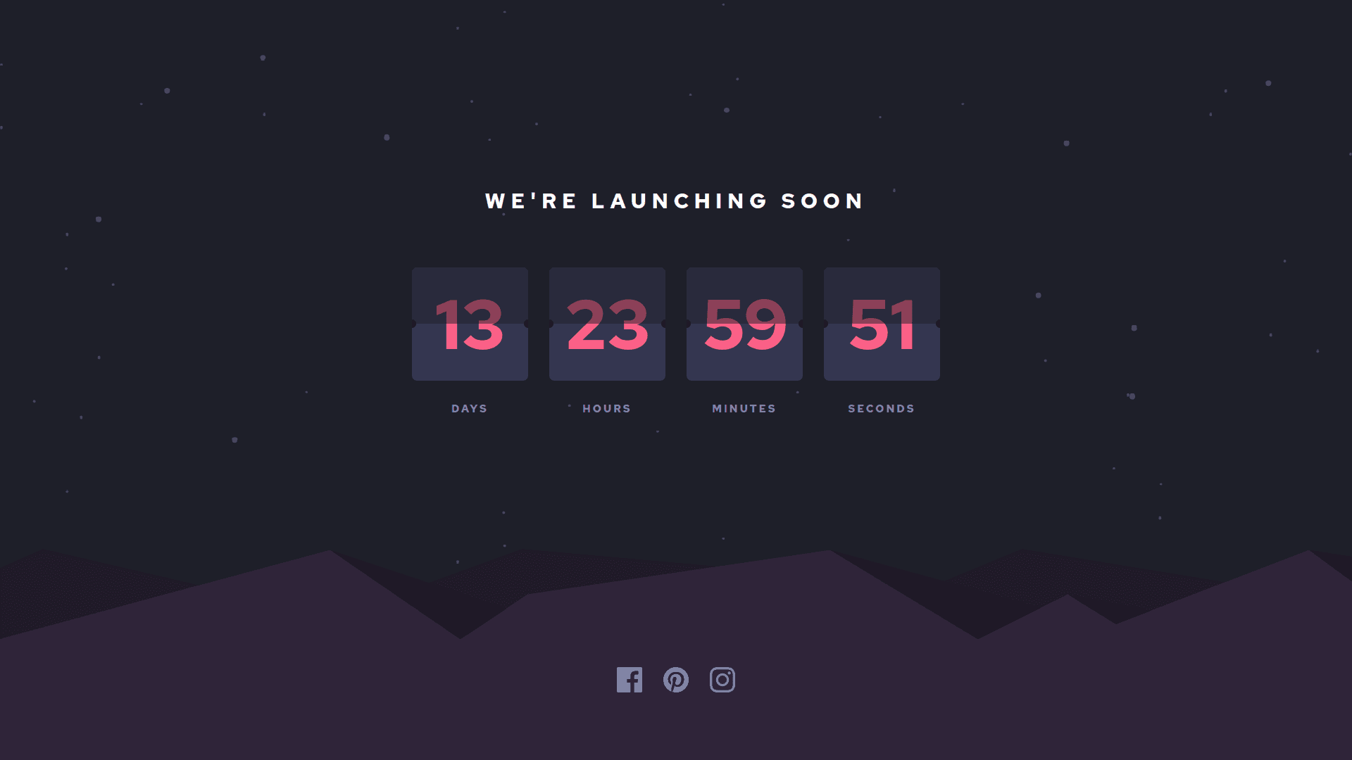 Launch countdown timer